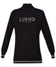 Liu Jo Rollkragenpullover mit strassbesetztem Logo