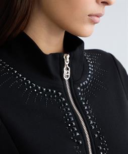 Liu Jo Sweatjacke mit Strasssteinen