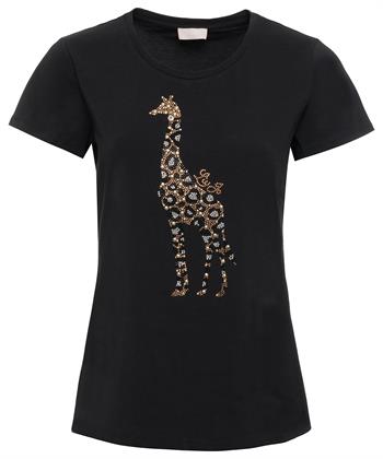 Liu Jo T-shirt Giraffe Strass