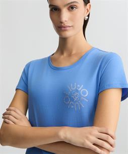 Liu Jo T-Shirt mit Logo und Strass