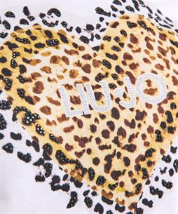 Liu Jo T-Shirt Print mit Strasssteinen