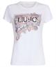 Liu Jo T-Shirt Print mit Strasssteinen