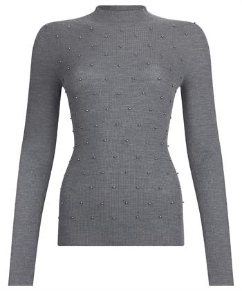 Liu Jo Woll-Rollkragenpullover mit Perlen