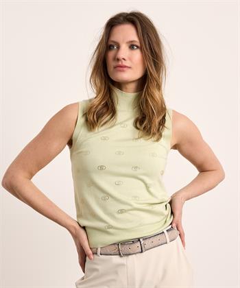 Liu Jo ärmelloses Rollkragenshirt Strass