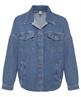 Liu Jo übergroße Denim-Bluse mit Strass-Logo