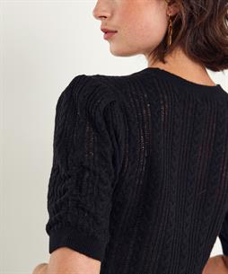 Luisa Cerano Ajour-Pullover aus Wollmischung