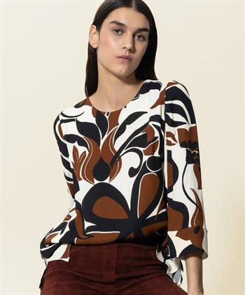 Luisa Cerano Bluse große Blume