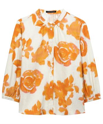 Luisa Cerano Bluse Leinenmischung Blumen