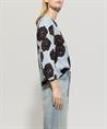 Luisa Cerano Bluse mit Blumendruck