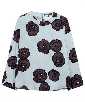 Luisa Cerano Bluse mit Blumendruck