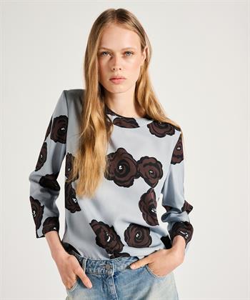 Luisa Cerano Bluse mit Blumendruck