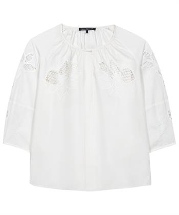 Luisa Cerano Bluse Stickerei