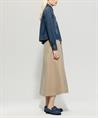 Luisa Cerano Denim-Bluse fransen