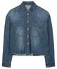 Luisa Cerano Denim-Bluse fransen