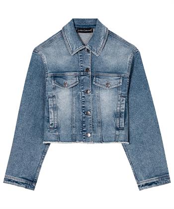 Luisa Cerano denim Jacke Fransen