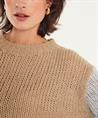 Luisa Cerano Farbblock-Pullover aus Wollmischung