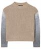 Luisa Cerano Farbblock-Pullover aus Wollmischung