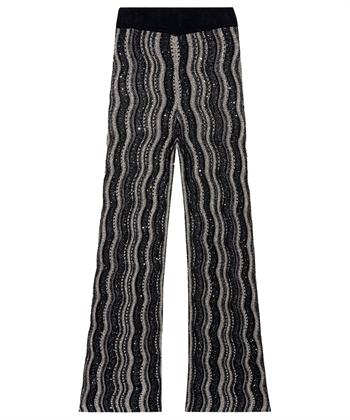 Luisa Cerano Gestrickte Schlaghose Lurex
