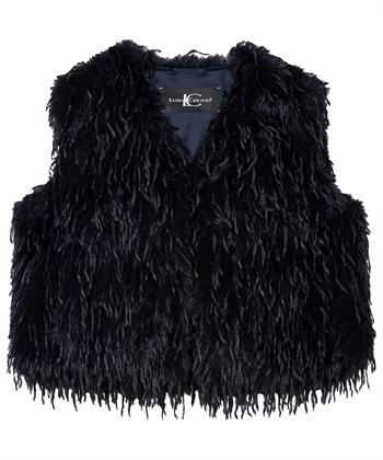 Luisa Cerano gilet fun feather