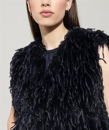 Luisa Cerano gilet fun feather