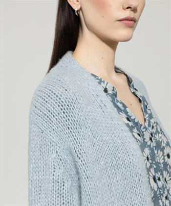 Luisa Cerano halblange Strickjacke Wollgemisch