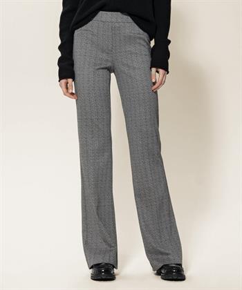 Luisa Cerano Hose Bootcut-Jersey Fischgrätenmuster