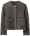 Luisa Cerano Jacke aus Wollmischung mit Fischgrätmuster und Lurex