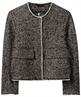 Luisa Cerano Jacke aus Wollmischung mit Fischgrätmuster und Lurex
