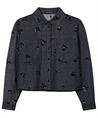 Luisa Cerano Jeansjacke Pailletten Blumen