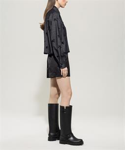 Luisa Cerano Jeansjacke Pailletten Blumen