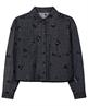 Luisa Cerano Jeansjacke Pailletten Blumen
