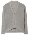 Luisa Cerano kurze Strickjacke mit Reißverschluss Lurex