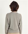 Luisa Cerano kurze Strickjacke mit Reißverschluss Lurex
