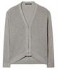 Luisa Cerano kurze Strickjacke mit Reißverschluss Lurex