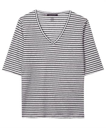 Luisa Cerano Leinen Shirt gestreift