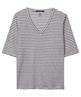Luisa Cerano Leinen Shirt gestreift