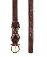 Luisa Cerano leren riem studs