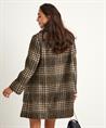 Luisa Cerano Mantel aus Wollmischung mit Lurex-Karo