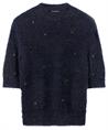 Luisa Cerano pelzige Pullover Ziersteine