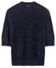 Luisa Cerano pelzige Pullover Ziersteine