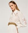 Luisa Cerano Popeline Bluse Stickerei