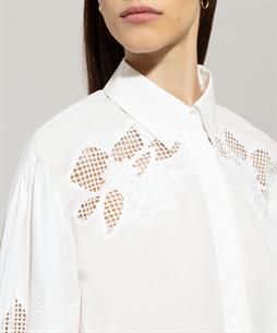 Luisa Cerano Popeline Bluse Stickerei