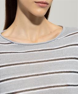 Luisa Cerano Pullover Leinenmischung gestreift