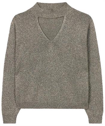 Luisa Cerano Pullover Lurex mit ausgeschnittenem Ausschnitt