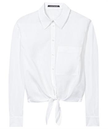 Luisa Cerano Ramie-Bluse mit Knöpfen