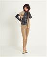 Luisa Cerano Rollkragenpullover mit Spitzenfolie Print