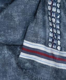 Luisa Cerano Schal im Denim-Look