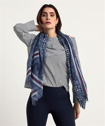 Luisa Cerano Schal im Denim-Look