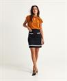 Luisa Cerano Seidenbluse mit Rundhalsausschnitt