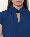 Luisa Cerano Seidenbluse mit Rundhalsausschnitt